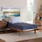Baxton Studio Bolivia Mid-Century Modern Walnut Brown Wood Expandable Twin to King Bed Frame 245-13449-ZORO - alternate 8